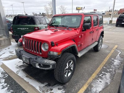 2018 Jeep Wrangler Unlimited Sahara Lifted w/ Heated Steering Wheel + 3 Piece Hard Top