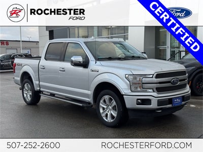 2019 Ford F-150 Platinum w/ Twin Panel Moonroof + Massaging Seats