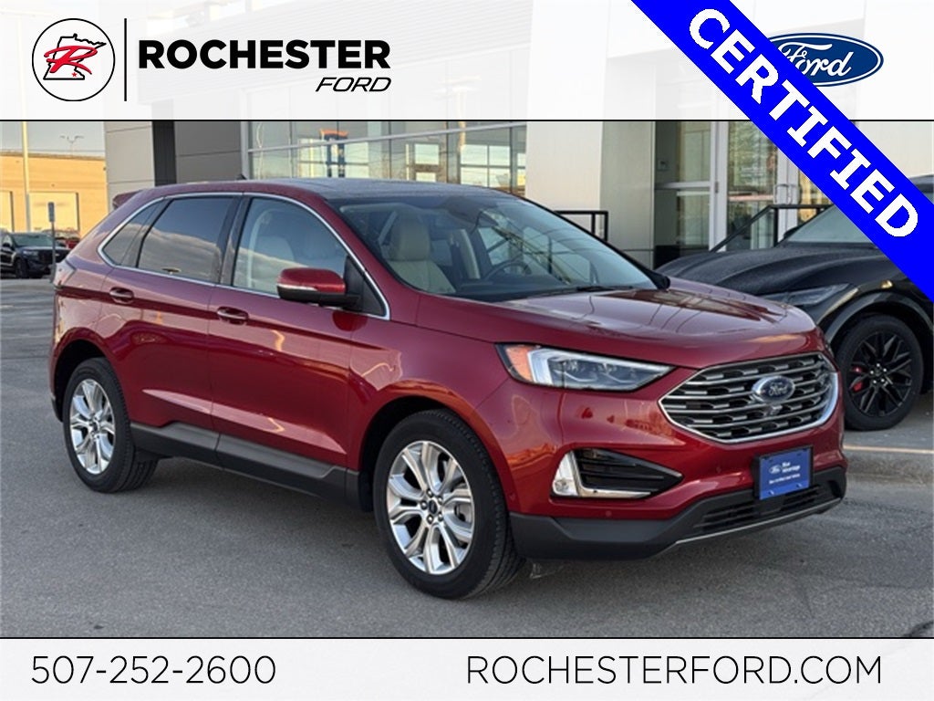 2021 Ford Edge Titanium w/ Panoramic Moonroof + Trailer Tow Package